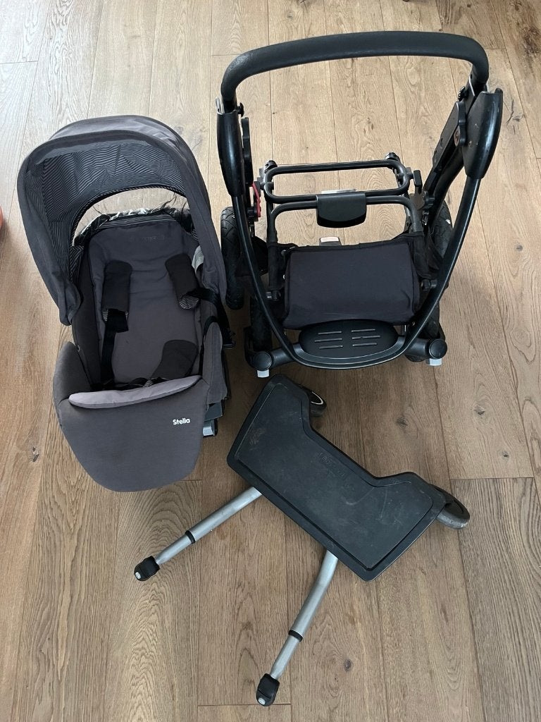 Maxi Cosi Buggy Stella (met buggy board en regenhoes), Ophalen, Gebruikt, Maxi-Cosi, Zonnekap