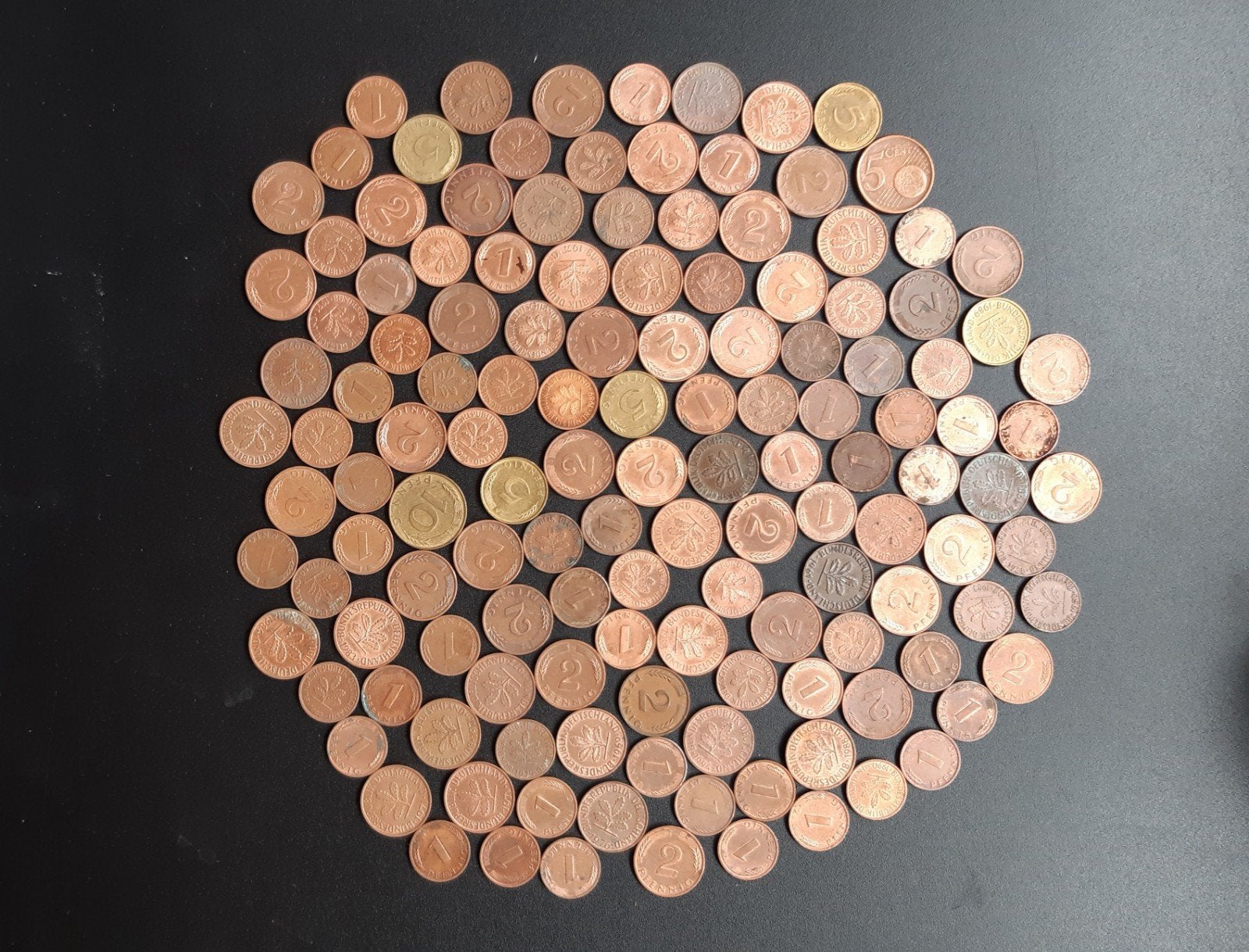 munten uit Duitsland Pfenning 2,5,10 cent, Ophalen