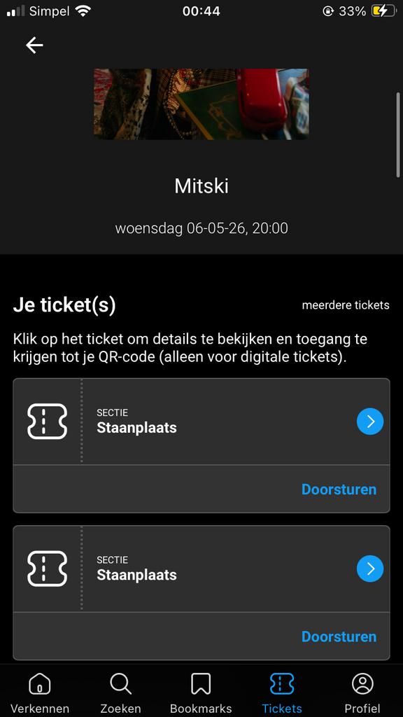 Mitski AFAS 6 mei ticket, Eén persoon