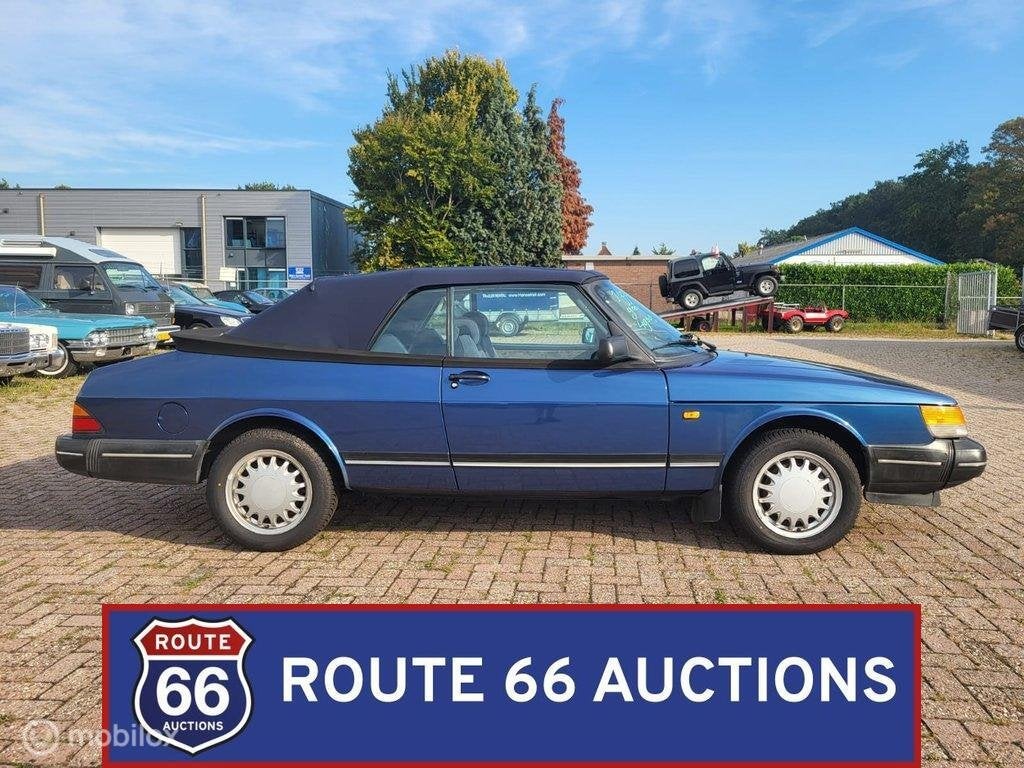 Saab 900i 16 | 1992 | Route 66 Auctions, Auto's, Overige carrosserieën, Zwart, Bedrijf, Handgeschakeld