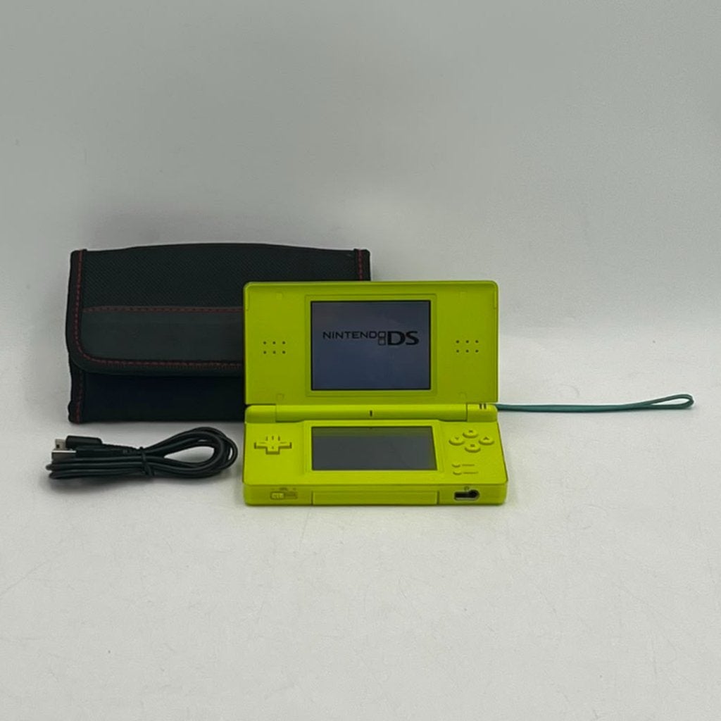Nintendo DS Lite Neon groen - Met garantie, Spelcomputers en Games, Spelcomputers | Nintendo 2DS en 3DS, Nintendo, Zo goed als nieuw