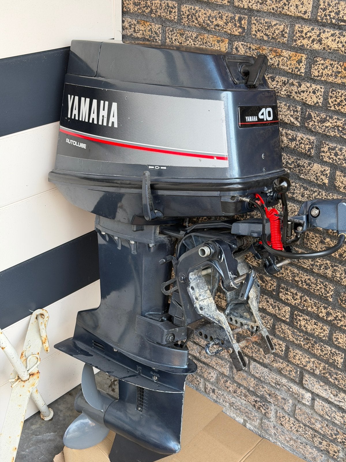 Nette Yamaha 40PK Autolube Kortstaart (zie beschrijving), Ophalen, Gebruikt, Benzine, 30 pk of meer