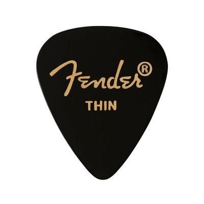Fender 351 Thin - Plectrum set 1980351706 black 12-pack, ., Nieuw, Ophalen of Verzenden, .
