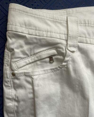 Gardeur witte pantalon maat 42 [DM], Wit, Maat 42/44 (L), Ophalen of Verzenden, Zo goed als nieuw