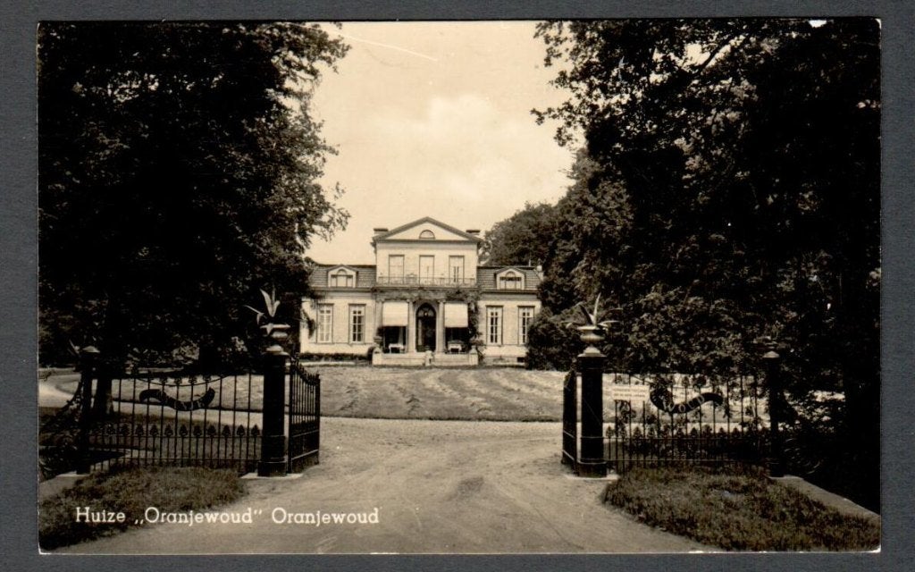 Oude ansicht - Huize ORANJEWOUD Oranjewoud 1944 - Frl., Ophalen of Verzenden, 1940 tot 1960, Gelopen, Friesland