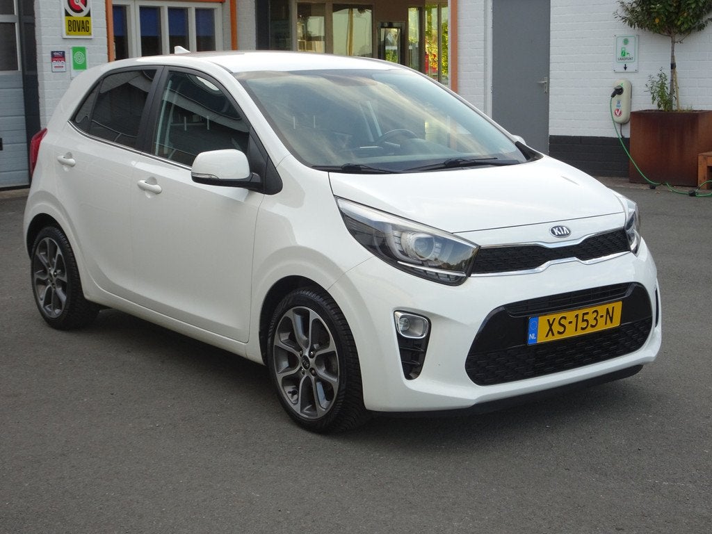Kia Picanto 1.0 CVVT Design Edition Automatische airco, lich, Voorwielaandrijving, Gebruikt, 4 stoelen, Wit
