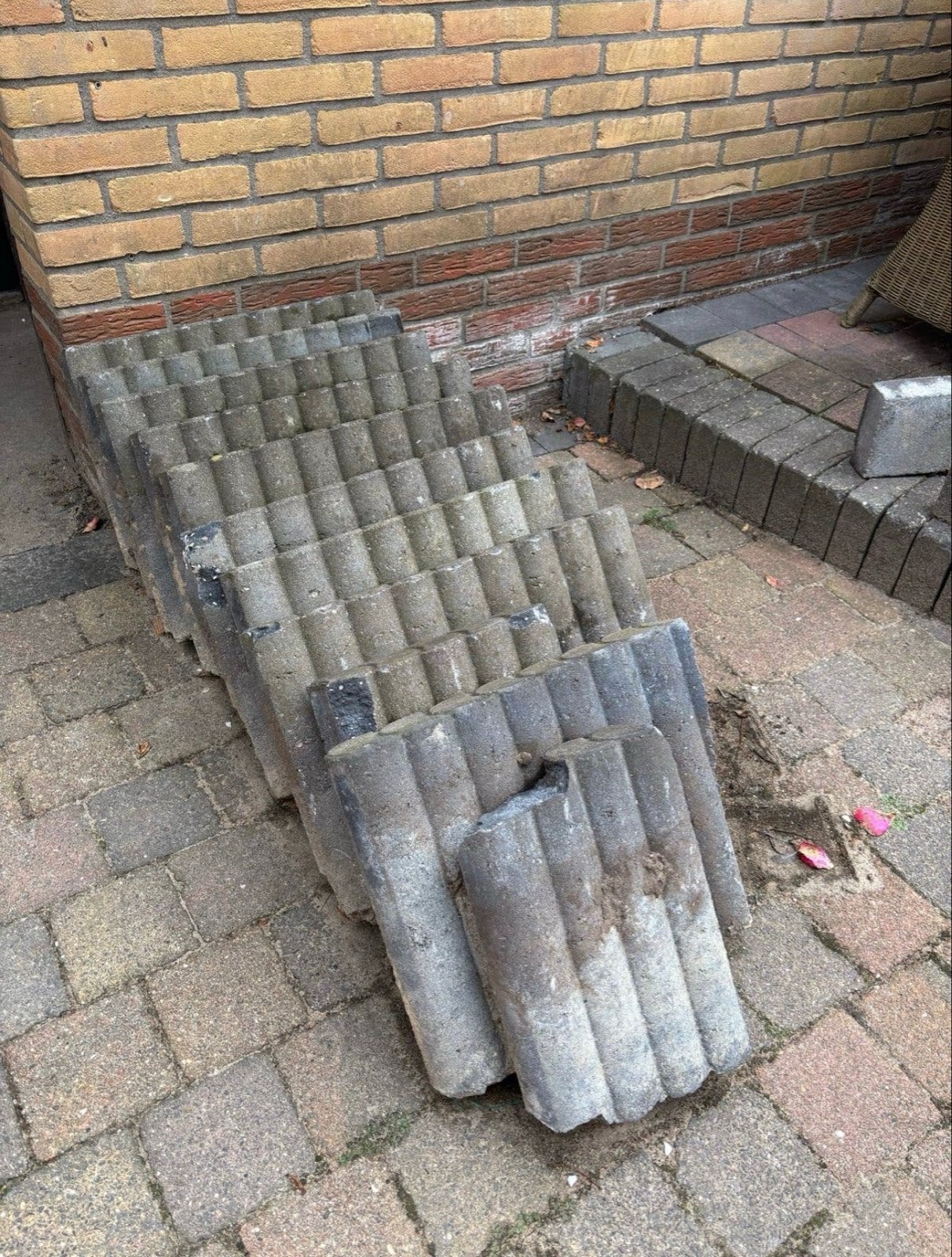Borderbanden voor tuin of oprit, Ophalen, Gebruikt, Border, Beton