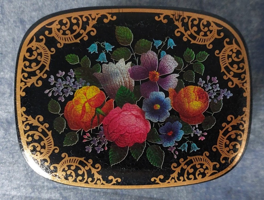 Oud theeblik [5941]  [VeovBl], Verzamelen, Blikken, Ophalen of Verzenden, Thee, Overige merken