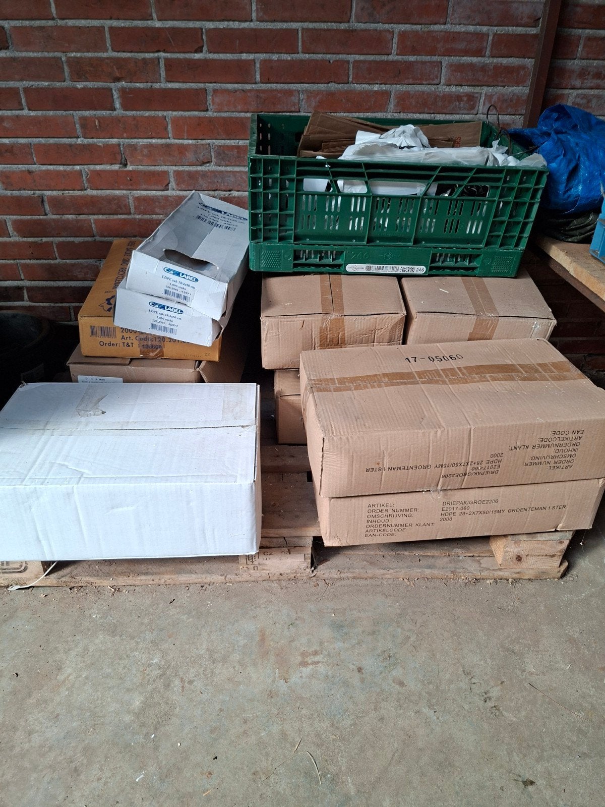 partij ; Diverse verpakkingsmaterialen:plastic zakjes, hemdt, Ophalen, Nieuw, Overige merken