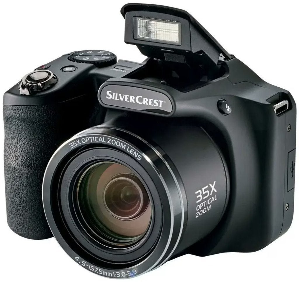 Mooie Silvercrest Camera met 35X optische zoom !!, Beeldstabilisatie, Geheugenkaart, 16 megapixels, Ophalen of Verzenden
