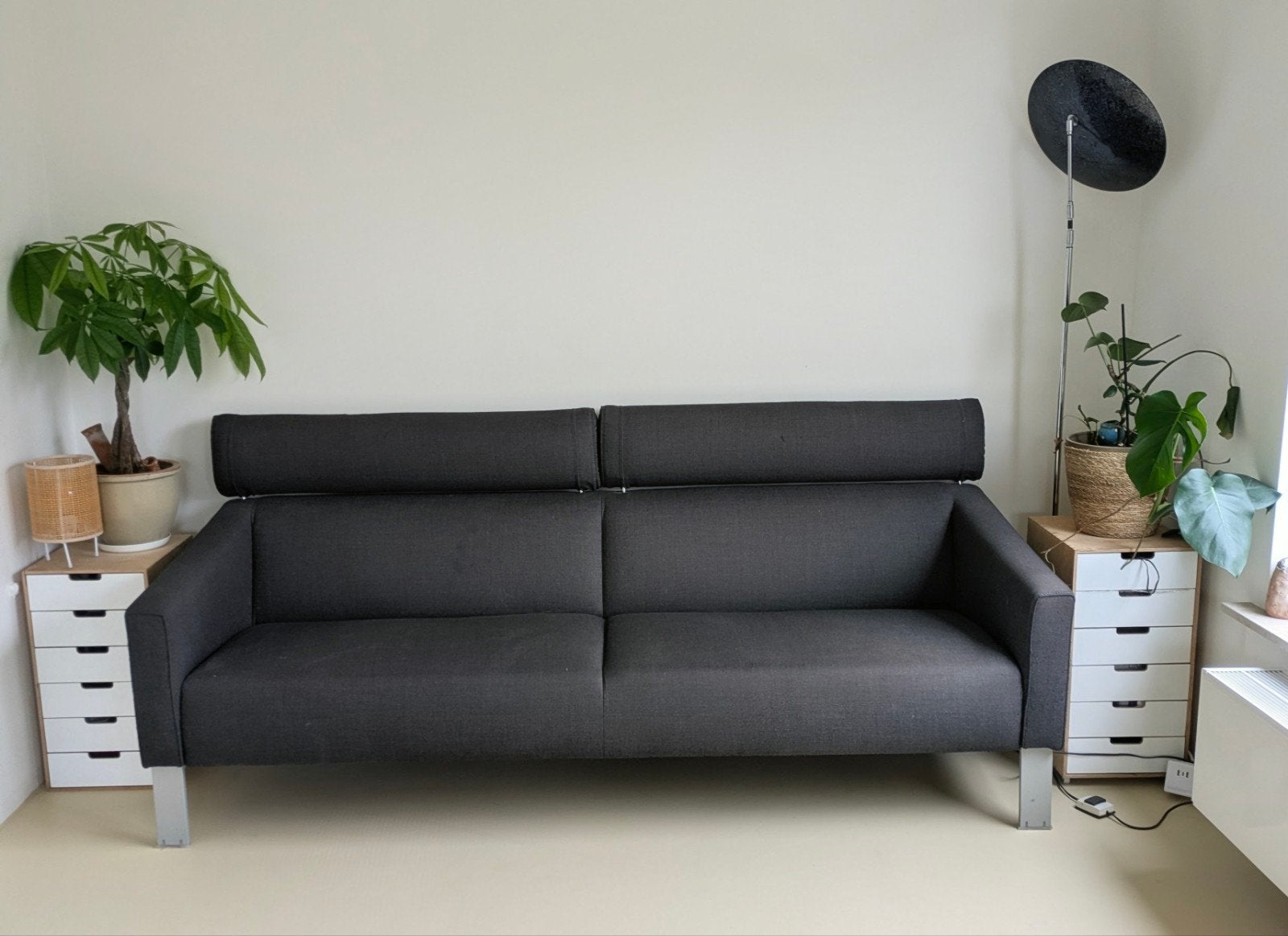 Gratis -Leolux bank in goede staat - 207 cm lang, Ophalen, Tweepersoons, 75 tot 100 cm, Zo goed als nieuw