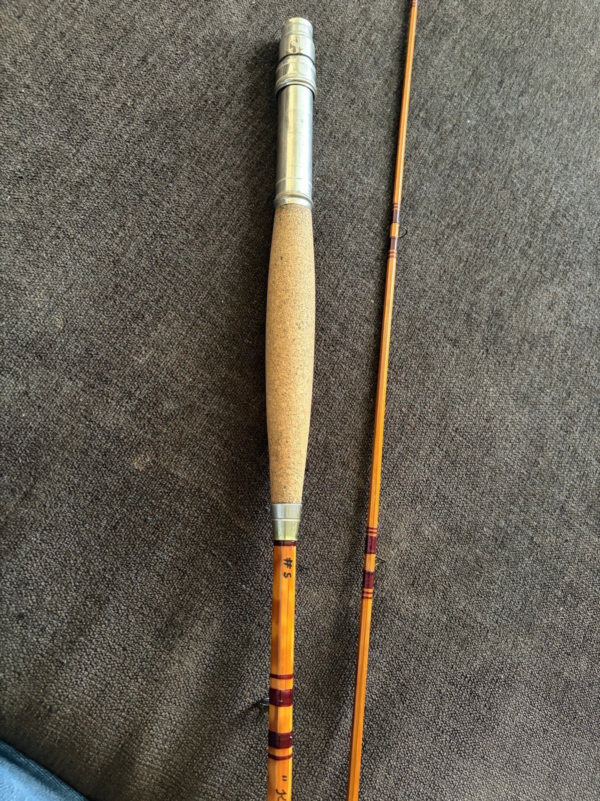Vintage Splitcane Vlieghengel - Handgemaakt #5, Ophalen, Gebruikt