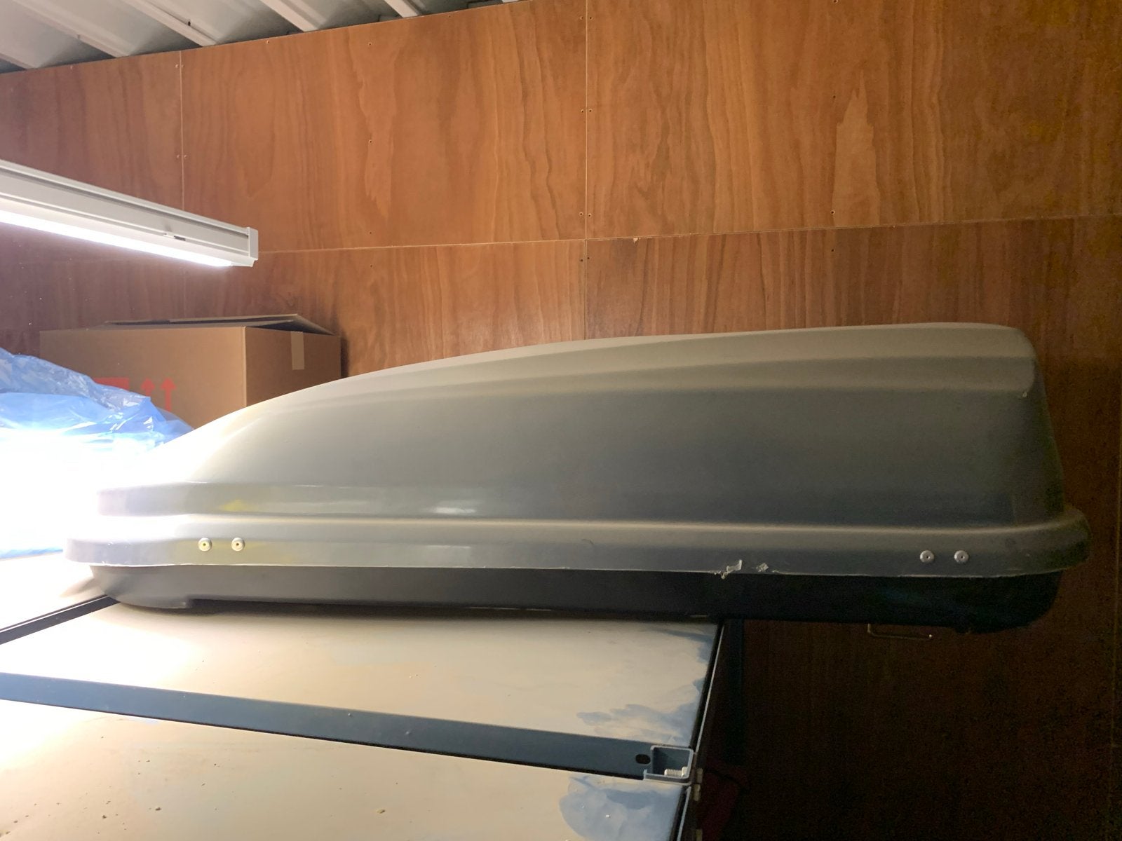 Thule Junior Bagagebox 420L met stangenset en kitset, Ophalen, Zo goed als nieuw