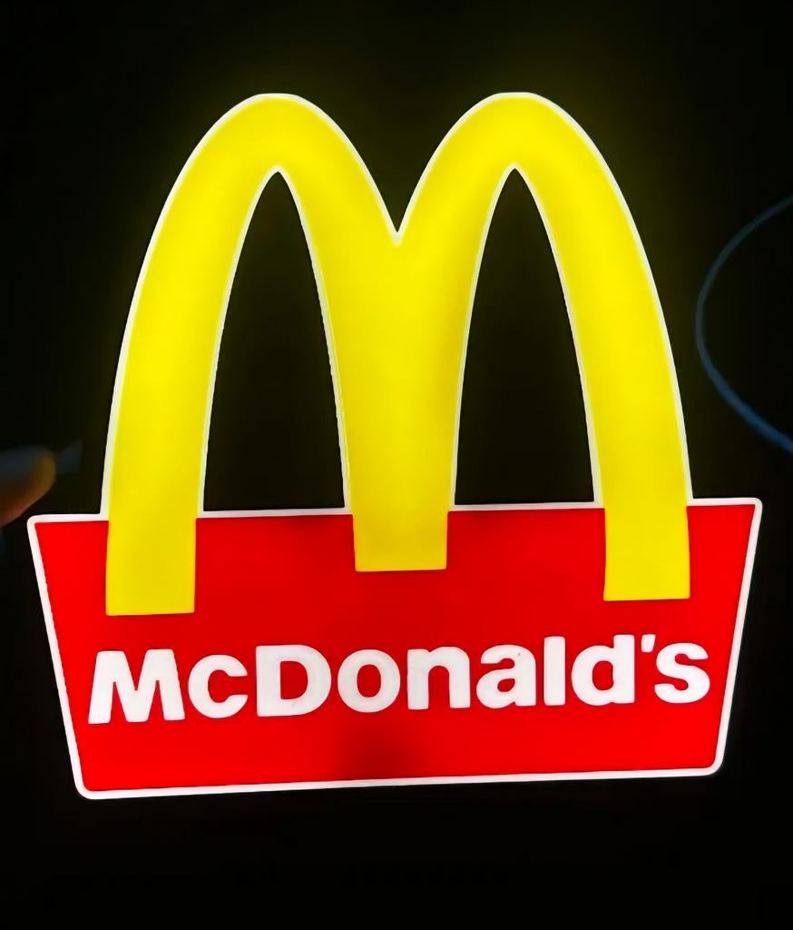 McDonald's Lichtbak, Ophalen of Verzenden, Zo goed als nieuw, Lichtbak of (neon) lamp