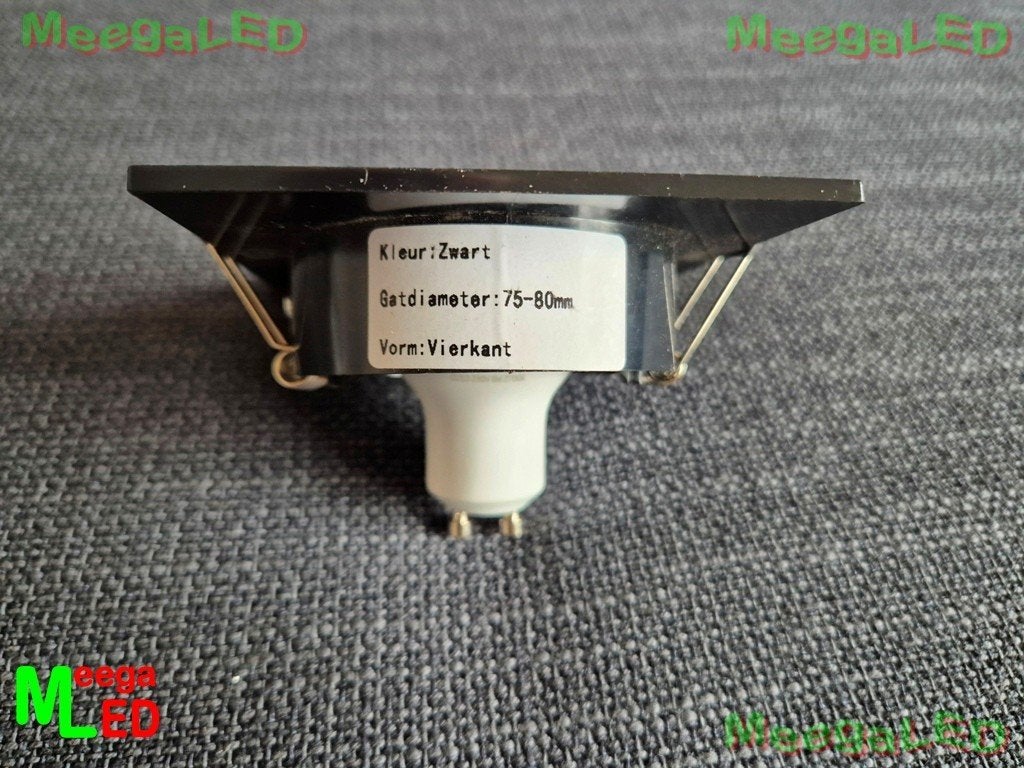 UITVERKOOP: LED inbouwspot zwart 6W WW - laatste 3 stuks, Huis en Inrichting, Lampen | Spots, Kunststof, Overige merken, Nieuw