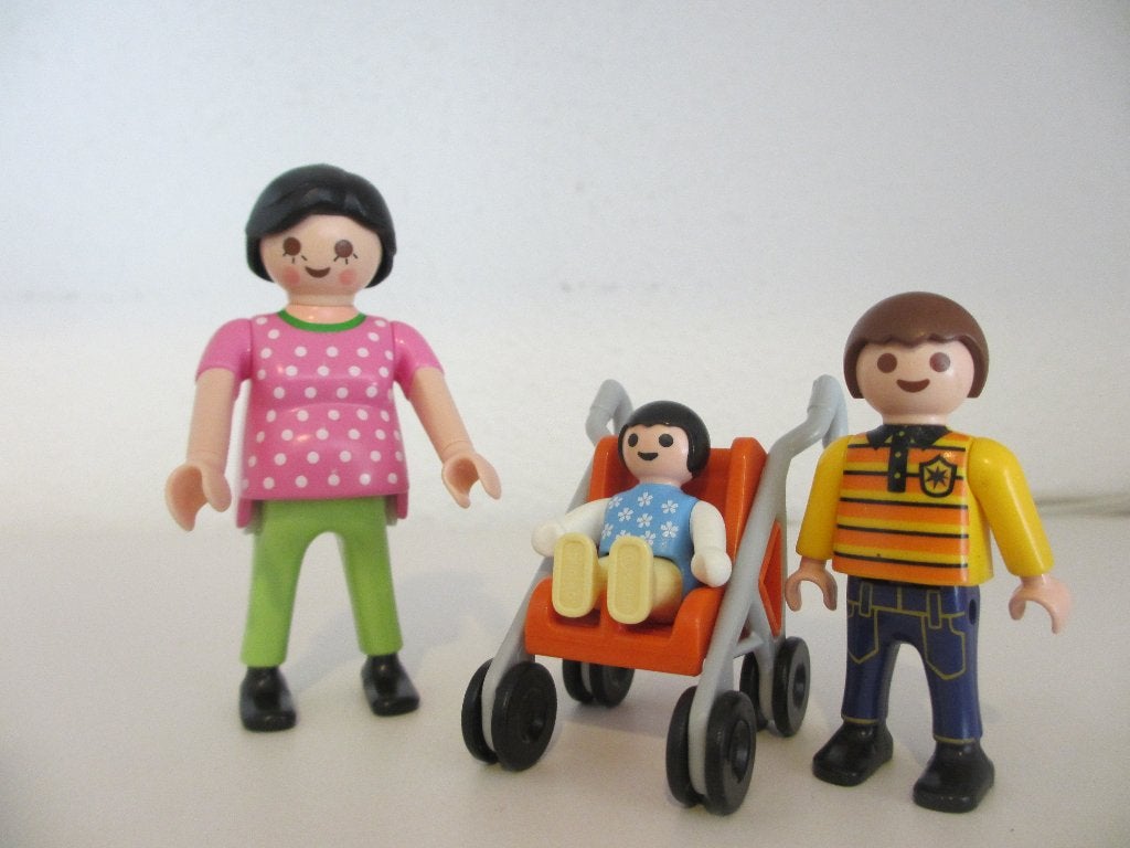 Playmobil zwangere vrouw en kids, Complete set, Ophalen of Verzenden, Zo goed als nieuw, City life