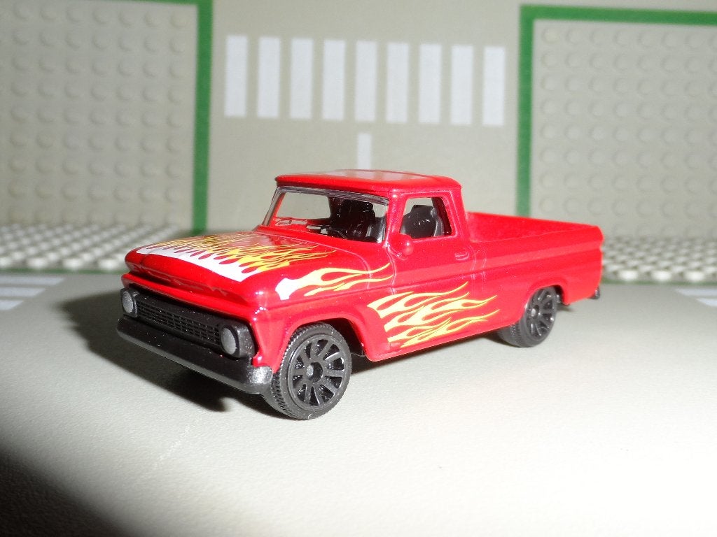 Majorette - Chevrolet C10 Pickup (rood) 1:64, Ophalen of Verzenden, Nieuw, Auto