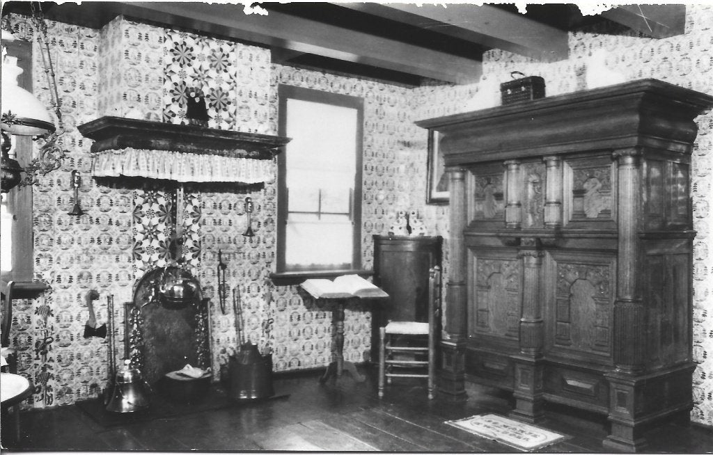 Ameland - Hollum-Interieur Stijlkamer-De Oude Polle, Ophalen of Verzenden, 1940 tot 1960, Ongelopen, Waddeneilanden
