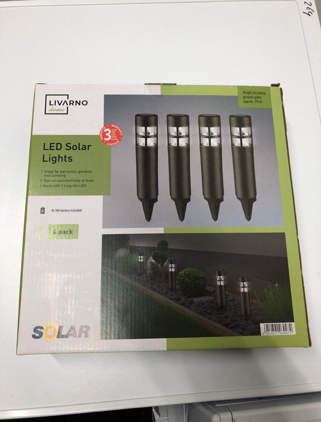 LED tuin lampen NIEUW in de doos, Ophalen, Minder dan 50 watt, Netvoeding, Led