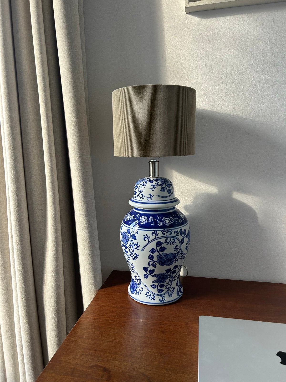 Tafellamp Delfts Blauw Stijl - Zo goed als nieuw, Ophalen, Zo goed als nieuw, Overige materialen, 50 tot 75 cm