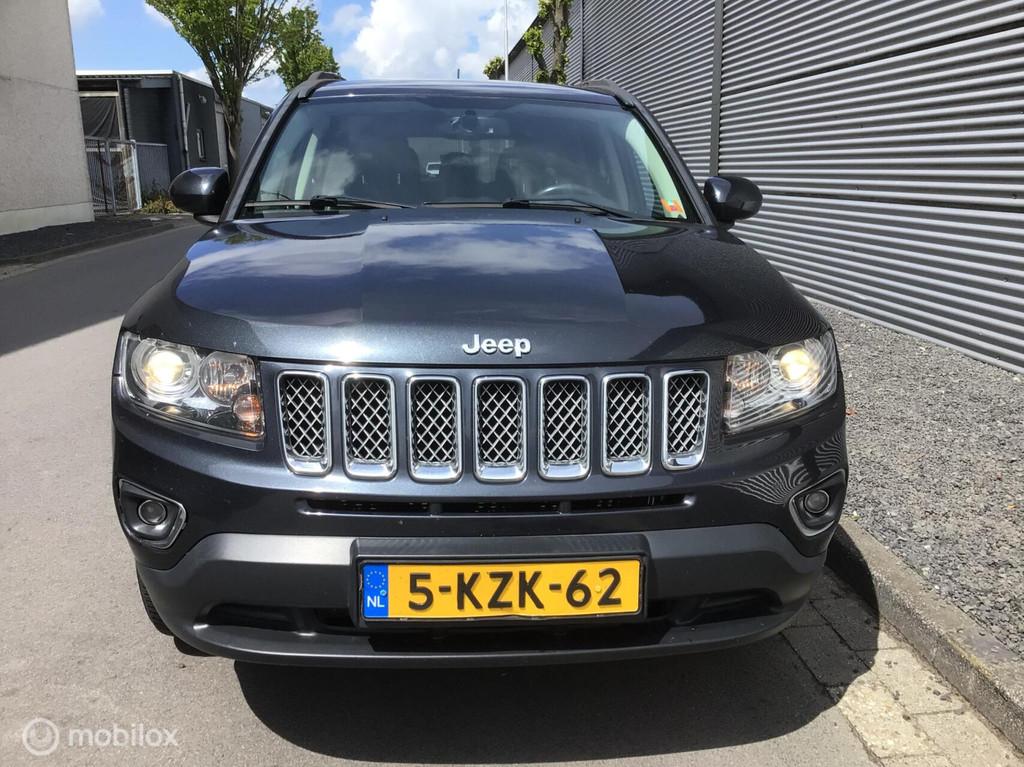 Jeep Compass 2.4 Limited 4WD Automaat clima trekhaak leer, Automaat, 1486 kg, 450 kg, Gebruikt