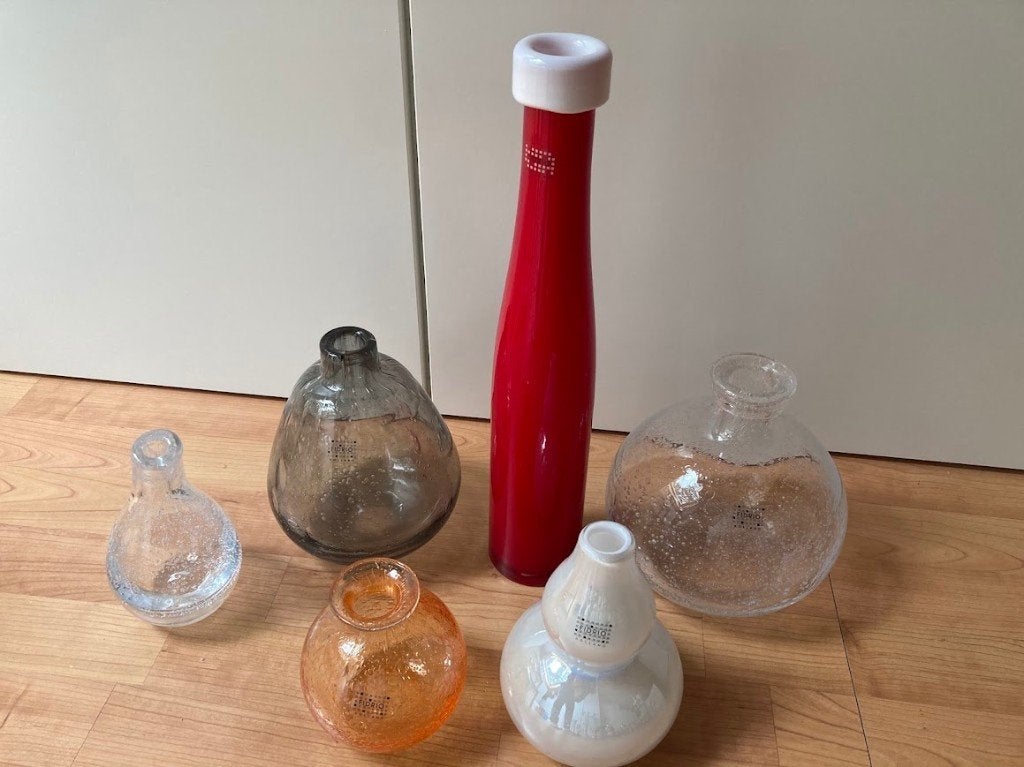 6 Nooit gebruikte Fidrio vazen. Samen 25 euro, Ophalen, Nieuw, Overige kleuren, Glas