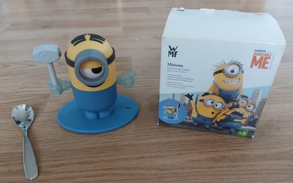 WMF Minions Eierdopje Set - Nieuw in doos, Kunststof, Nieuw, Ophalen of Verzenden, Overige merken