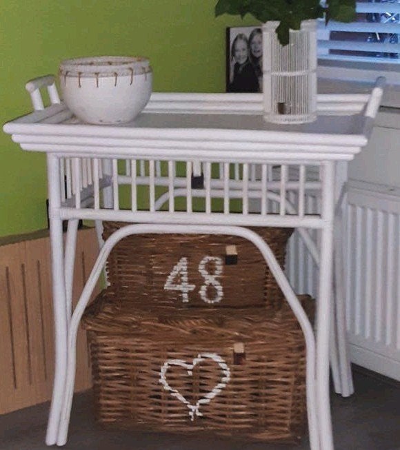 Riviera Maison RM rattan set 5 st oa 2 manden (nieuwpr € 340, Huis en Inrichting, Ophalen, Natuurlijk materiaal, Boho
