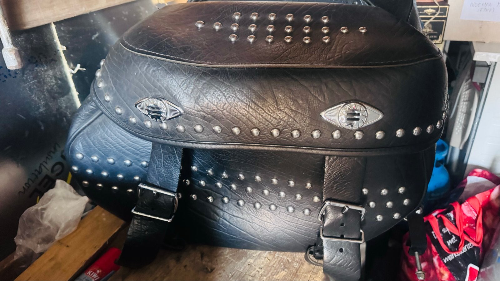Harley Davidson lederen tassen Softail Heritage 2013, Ophalen of Verzenden, Zo goed als nieuw