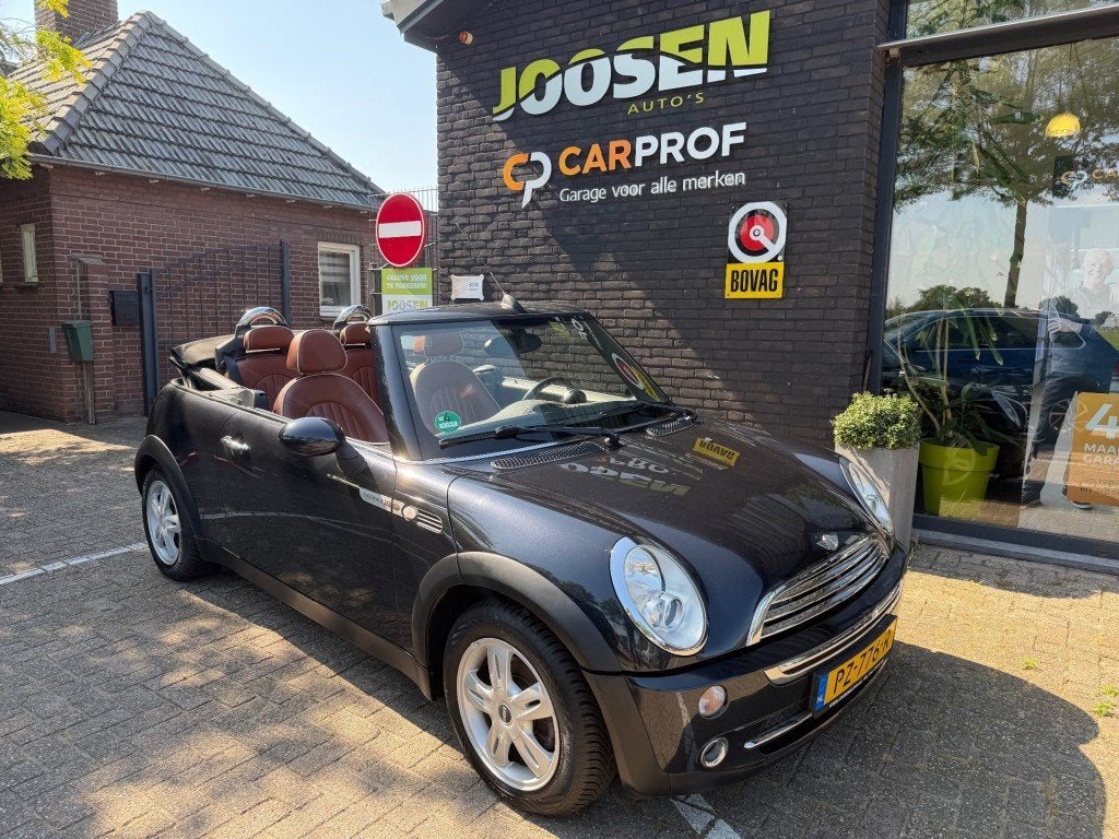 Mini CABRIO 1.6 ONE SIDEWALK, Auto's, Mini, Huisgarantie, 4 cilinders, 4 stoelen, Zwart