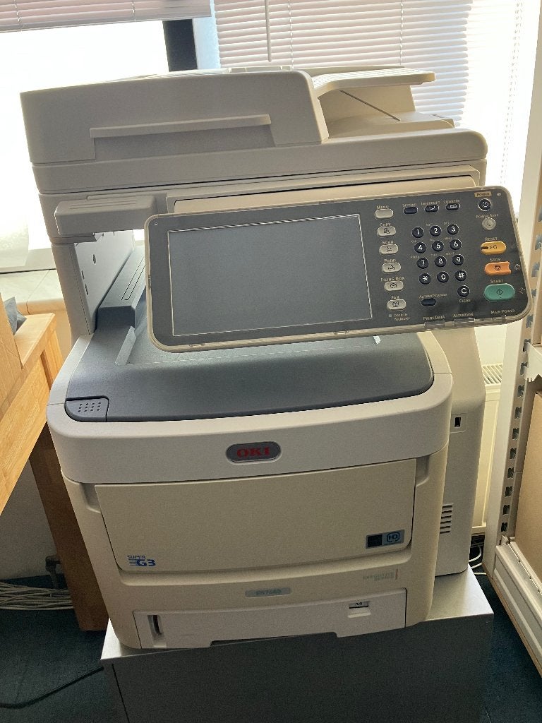 OKI ES7480 All-in-One Kleurenlaserprinter (afhalen), Computers en Software, Printers, Ophalen, Kleur printen, Gebruikt, All-in-one