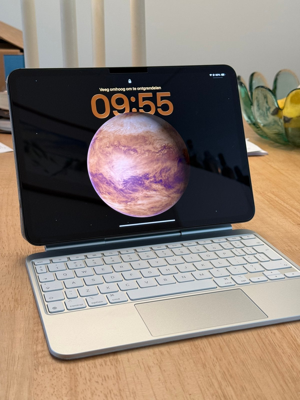 iPad Pro 11 inch M4 256GB spacegrey incl Magic Keyboard wit, Computers en Software, Ophalen, Apple iPad, 11 inch, Zo goed als nieuw