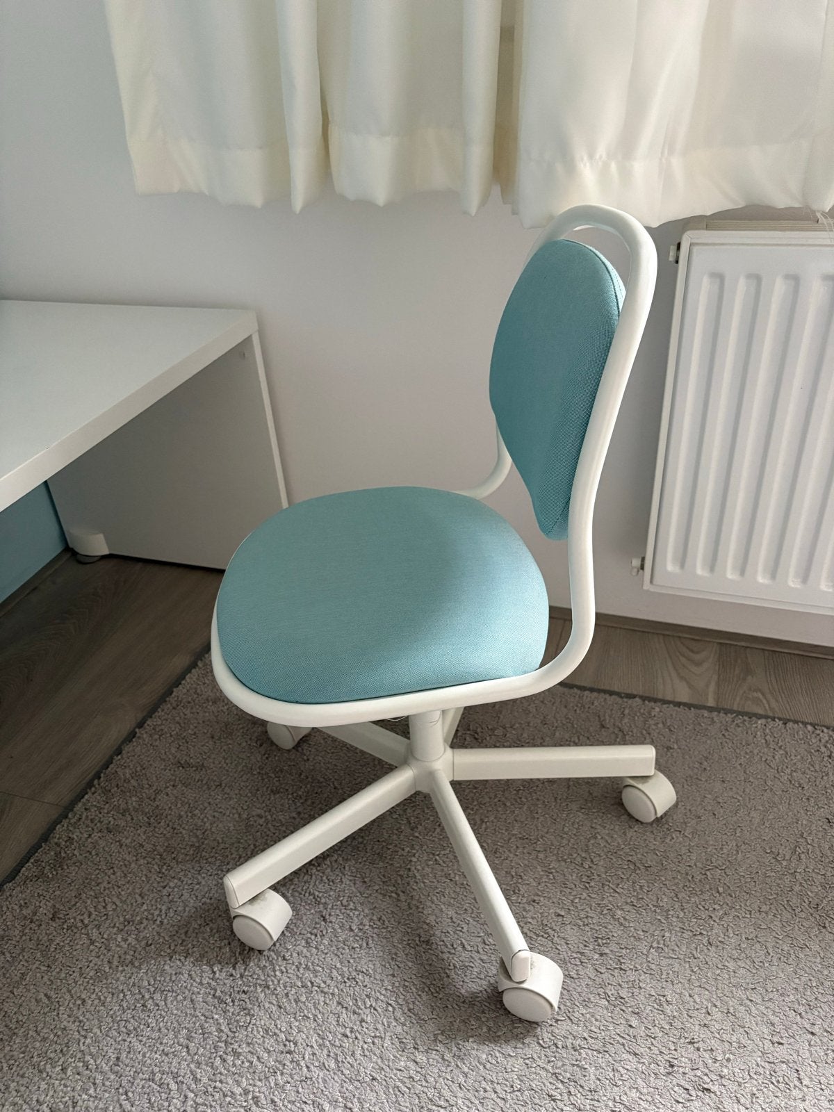 Ikea ÖRFJÄLL bureaustoel - lichtblauw, Huis en Inrichting, Ophalen, Gebruikt