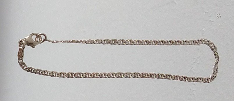 schakel armband zilver, volgnr 10, Ophalen of Verzenden, Zo goed als nieuw, Zilver, Zilver
