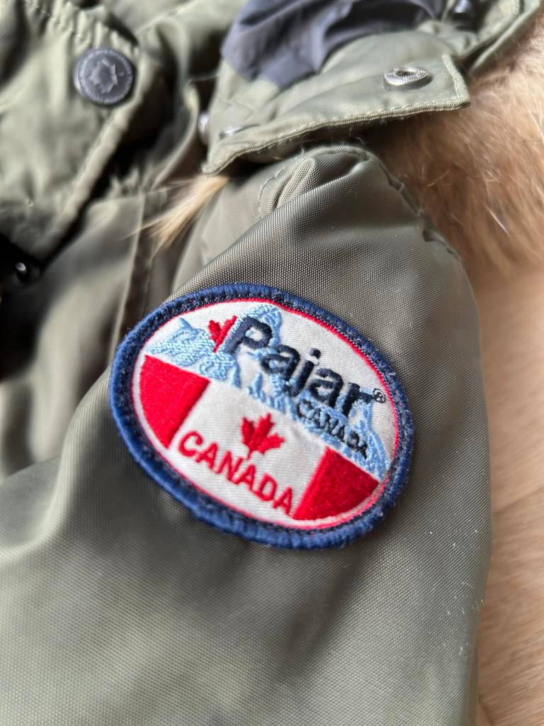 Pajar Canada Dames Winterjas, Kleding | Dames, Jassen | Winter, Zo goed als nieuw, Maat 38/40 (M), Groen, Ophalen of Verzenden