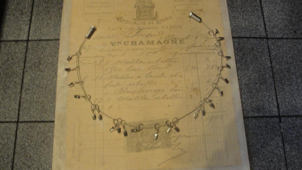 staaldraad met knijpertjes  om bijv kaarten aan te hangen, Ophalen of Verzenden