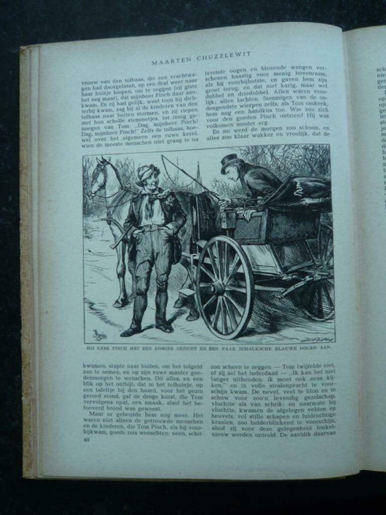Maarten chuzzlewit, Charles Dickens, incl 59 houtgravures, Boeken, Ophalen of Verzenden, Zo goed als nieuw, Charles Dickens, Nederland