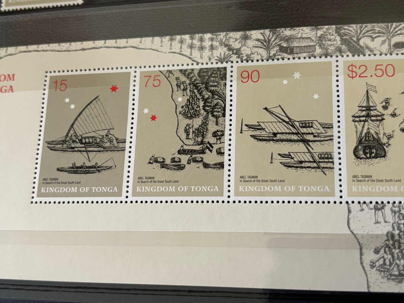 Schepen, Tonga 2003, Postzegels en Munten, Ophalen of Verzenden, Postfris