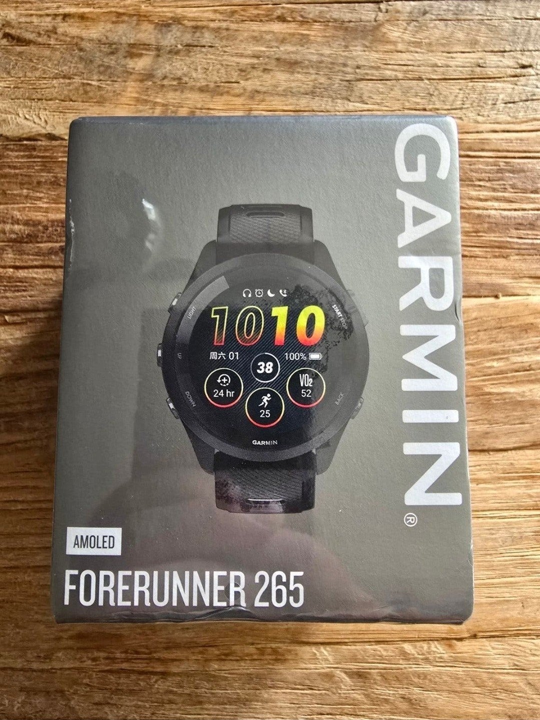 Garmin Forerunner 265 zwart (nieuw in gesealde doos), Slaap, Zwart, Garmin forerunner, Nieuw