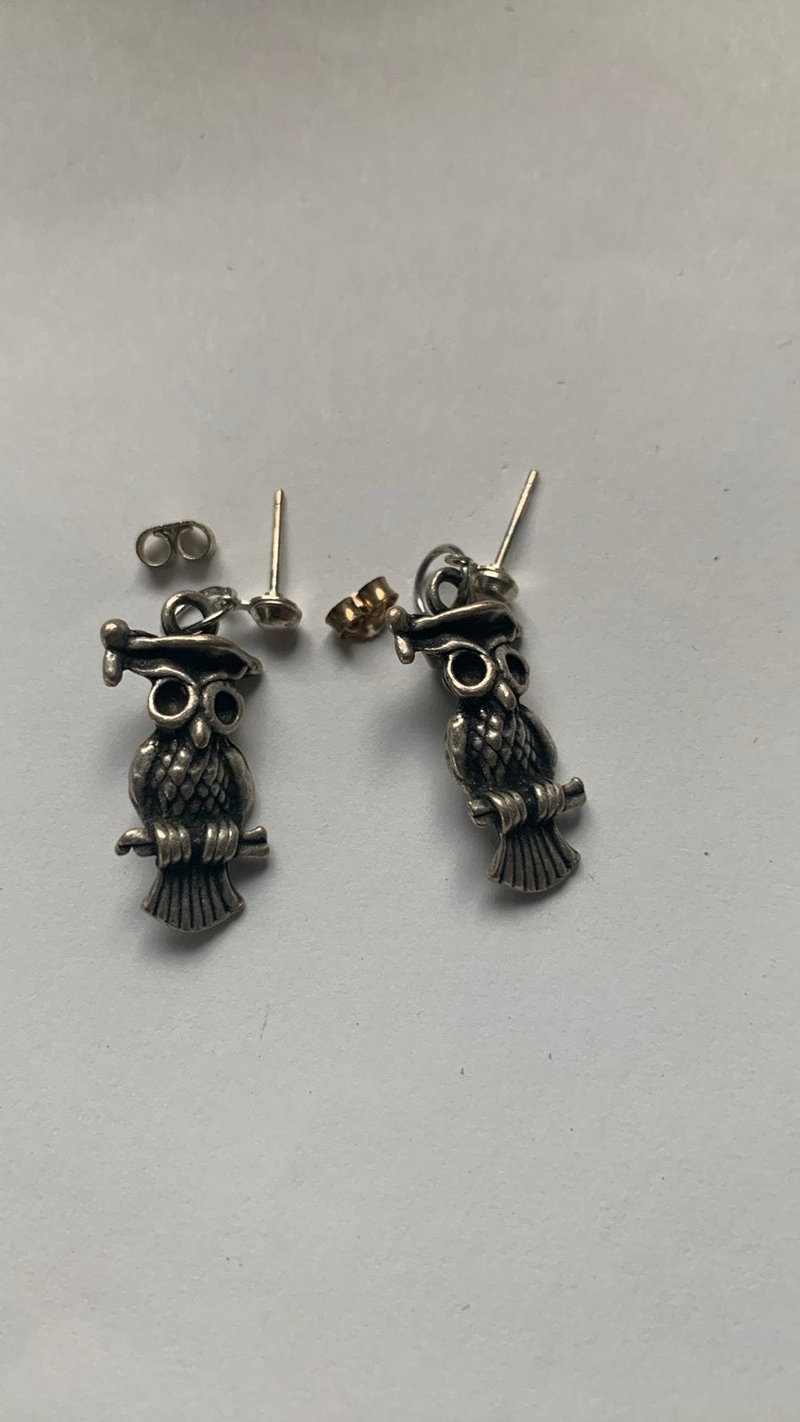 Zamak uiltjes aan zilveren steker, Overige materialen, Nieuw, Ophalen of Verzenden, Knopjes of Stekers
