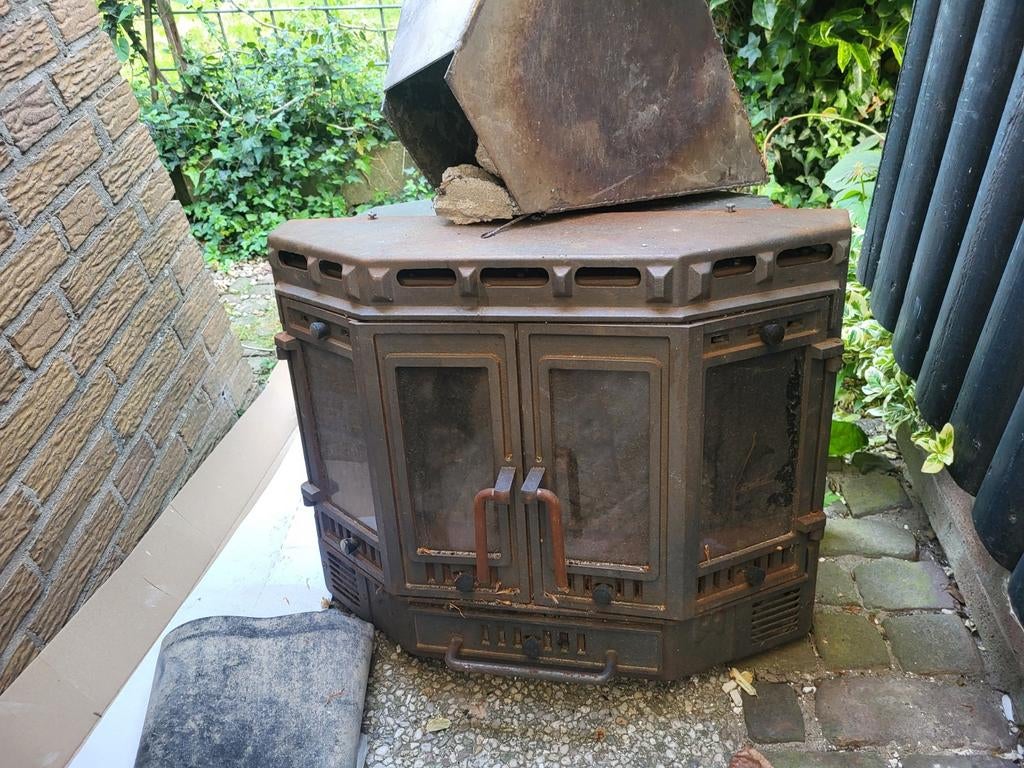 Houtkachel, Ophalen, Gebruikt, 50 tot 75 cm, Minder dan 50 cm