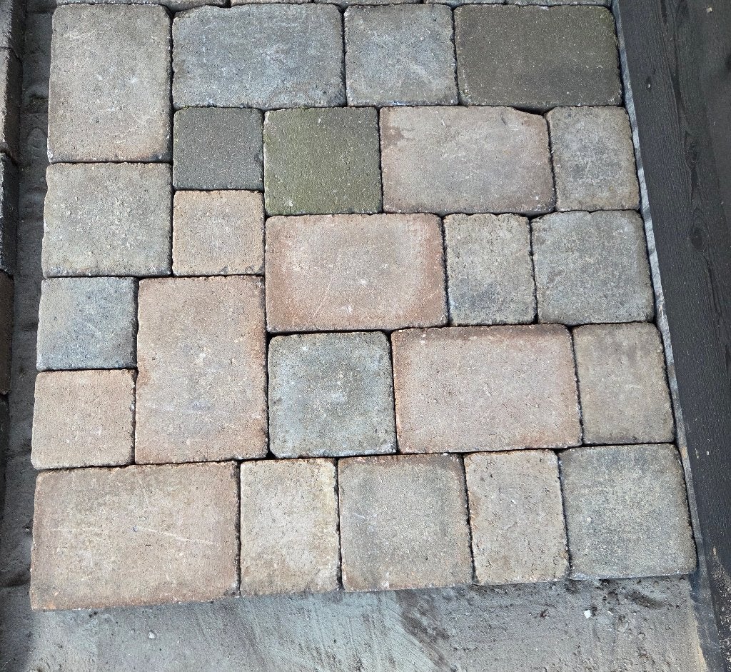 Tambour trommelsteen, brons, wildverband, 5x 1m², Ophalen, Gebruikt, Klinkers, 5 tot 10 m²