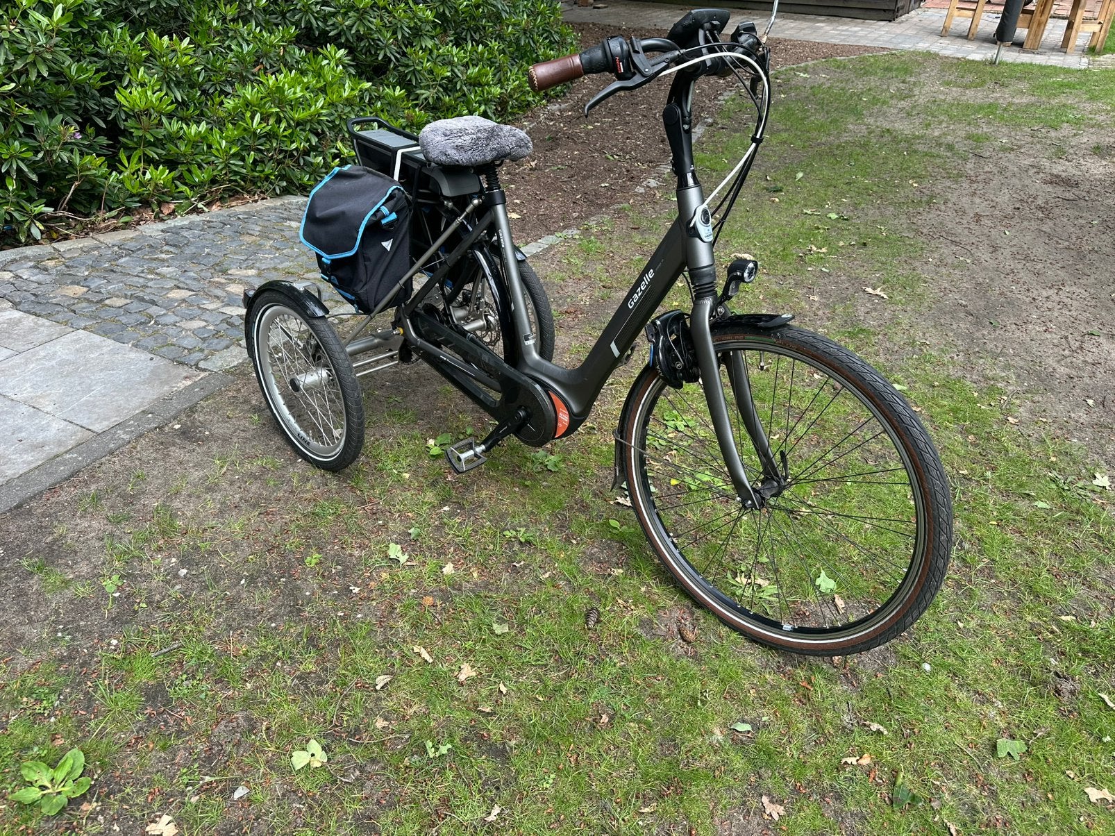 Elektrische driewieler gazelle met Bosch Active Line Plus, Gebruikt, Ophalen of Verzenden, 51 tot 55 cm, 50 km per accu of meer