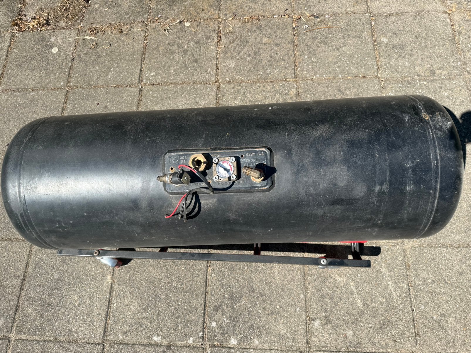 LPG tank 100 liter, Ophalen