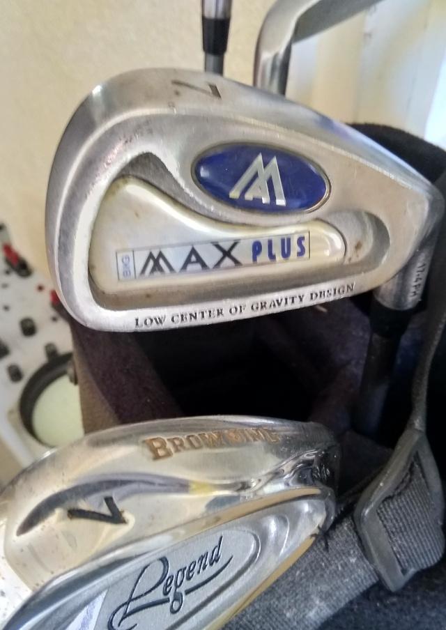 Carttech golftas en set golfclubs Maxplus enz, Ophalen of Verzenden, Zo goed als nieuw, Set