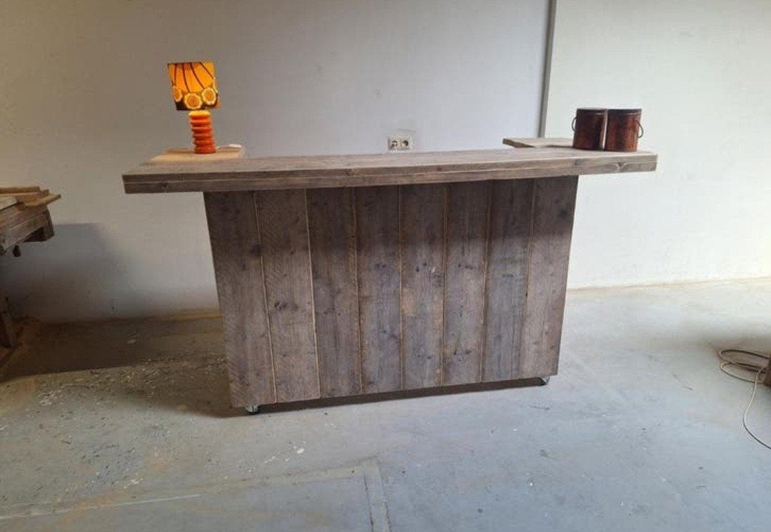 Steigerhouten douglas Cocktail mancave shotjes bar tuinbar, Ophalen of Verzenden
