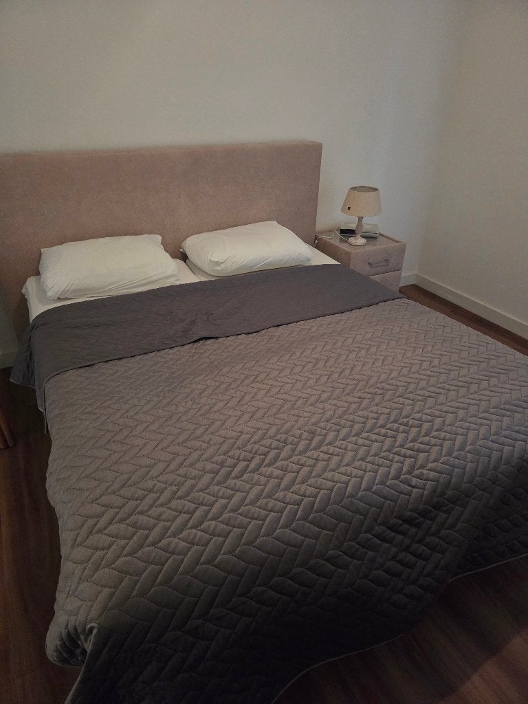 Tweepersoonsbed, Ophalen, Verstelbaar, Wit, Tweepersoons