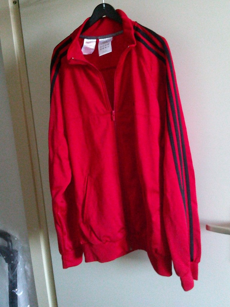sportvest ADIDAS rood L -GRATIS zend, Maat 52/54 (L), Verzenden, Nieuw, Rood