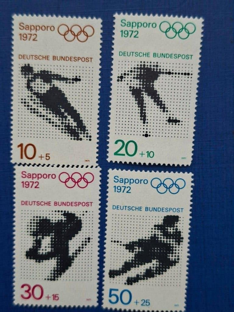 Postzegel Dui 1971 PF Olympische Winter Spelen 1972 03-06, Ophalen of Verzenden, BRD, Postfris