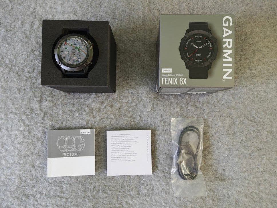 Te koop: Garmin Fenix 6X Sapphire zwart, Zwart, Ophalen of Verzenden, Zo goed als nieuw, GPS